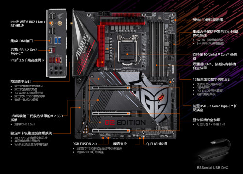 强化战队链接与产品调校 技嘉推出Z490 AORUS ULTRA G2主板