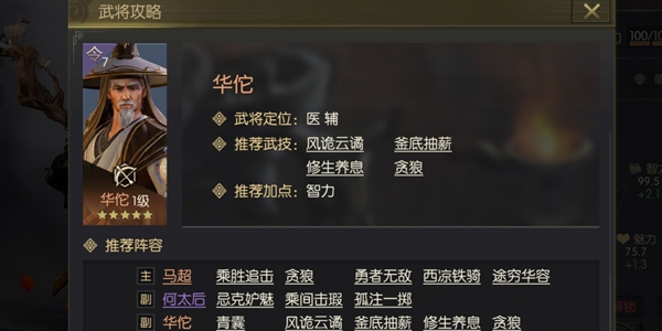 鸿图之下华佗攻略大全 华佗武技及阵容搭配推荐