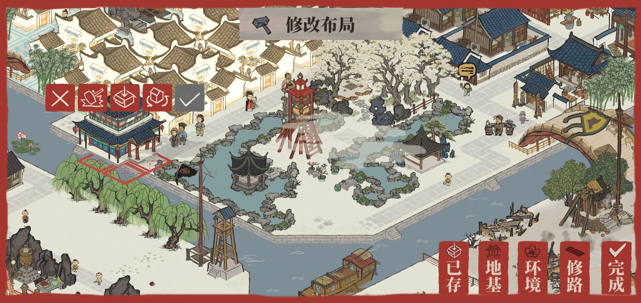 江南百景图人工湖布局攻略 人工湖最佳布局图一览