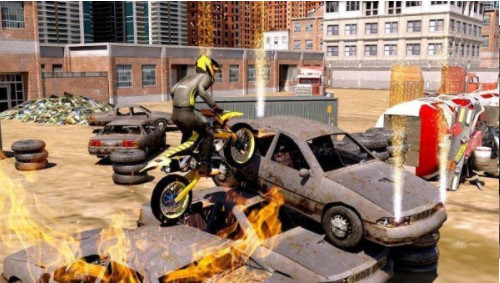特技越野摩托车