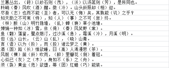墨魂黄庭坚联诗答案大全 黄庭坚联诗攻略汇总