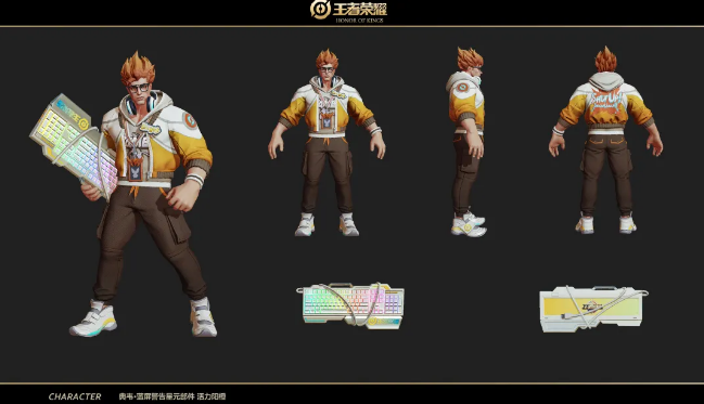 王者榮耀藍(lán)屏警告星元部件特效怎么樣 典韋四大星元部件皮膚視頻分享