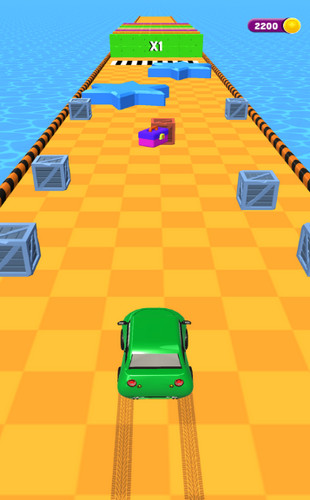绕桩汽车3D游戏