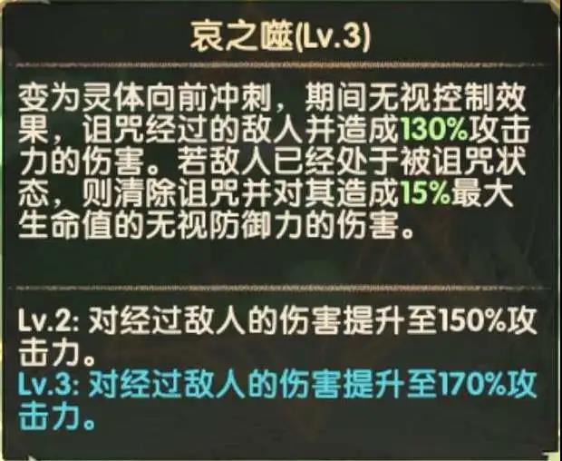 剑与远征忒萝玟技能介绍 忒萝玟技能效果一览
