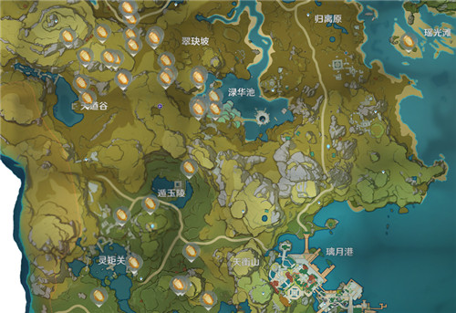 原神石珀分布位置一览 石珀刷新点介绍