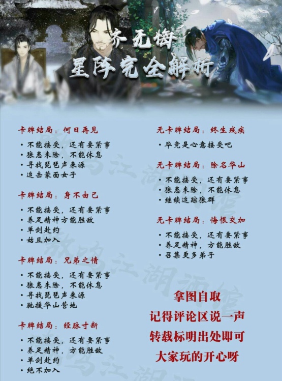 一梦江湖齐无悔浮生星阵怎么过 齐无悔浮生星阵通关全结局攻略