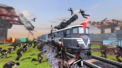 火车射击僵尸战争游戏