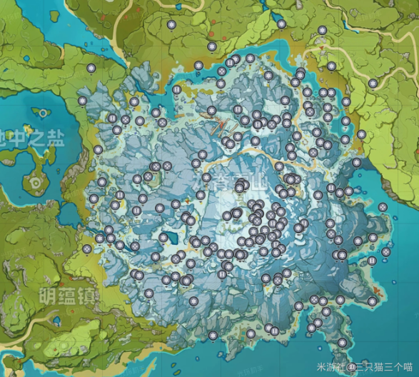原神龙脊雪山宝箱地图位置一览
