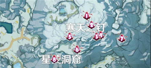 原神龙脊雪山绯红玉髓位置分布一览