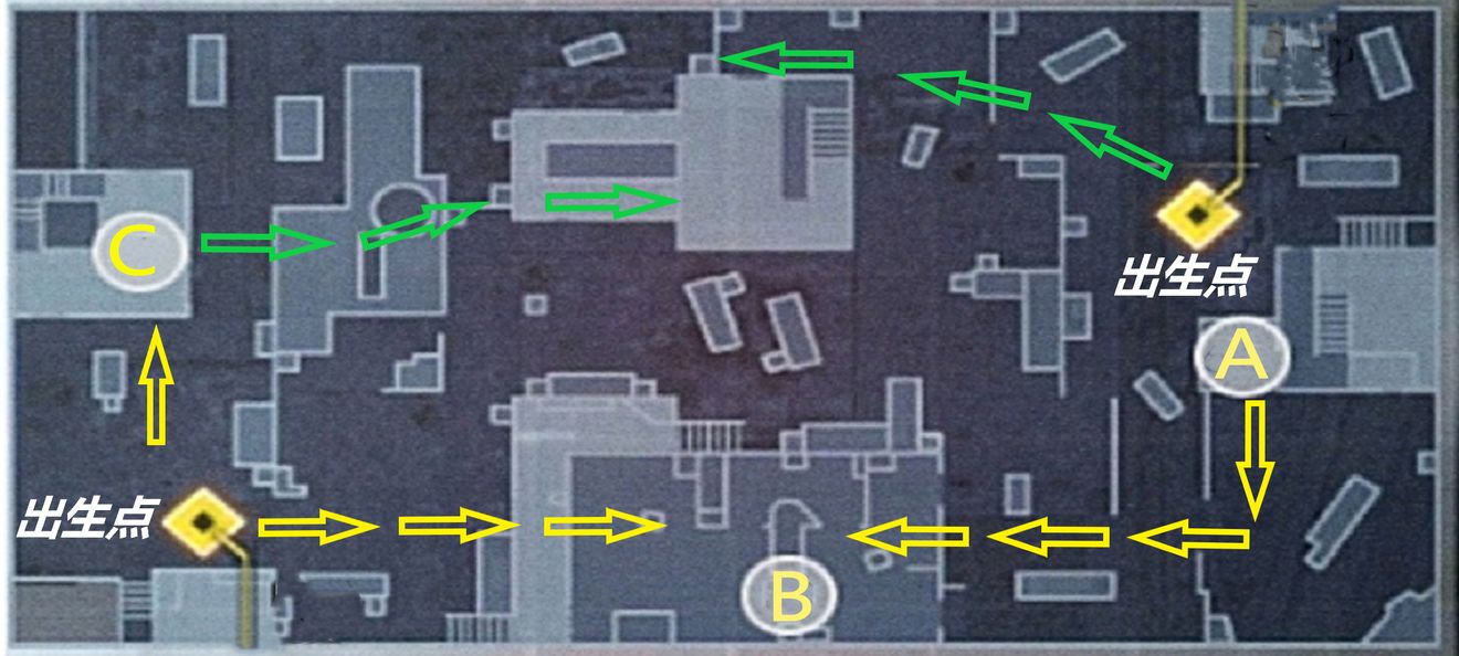 使命召喚手游哈肯后院攻守路線分享