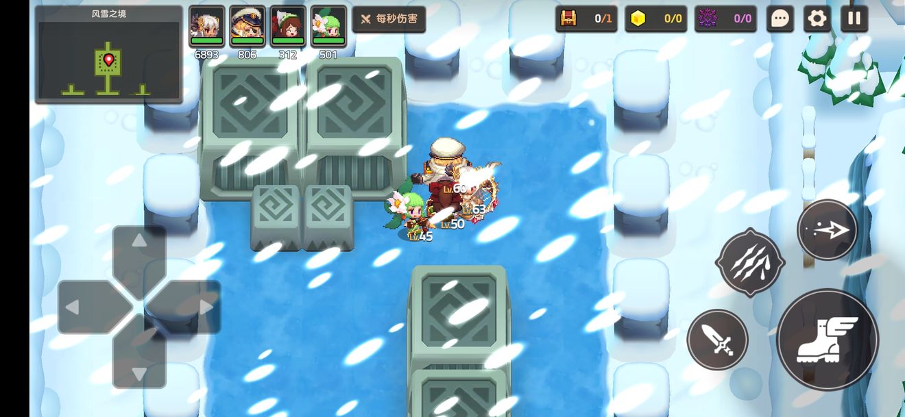 坎公騎冠劍風(fēng)雪之境推箱子解謎攻略分享