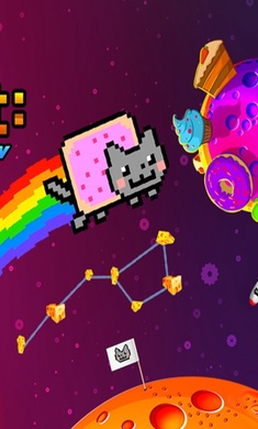 彩虹猫之太空旅行游戏