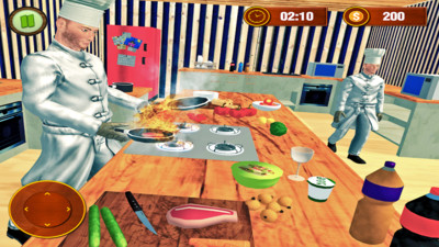 虚拟餐厅烹饪游戏