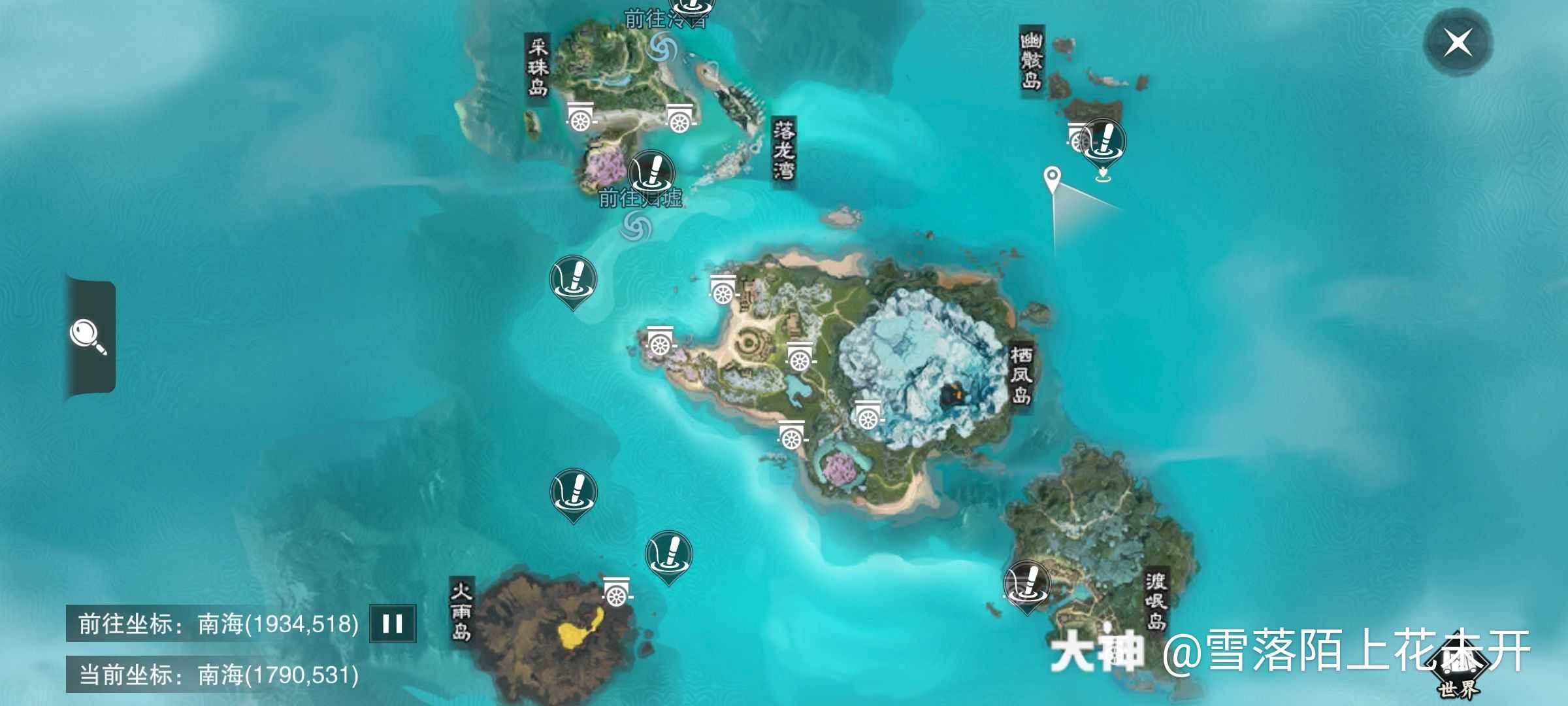 一夢(mèng)江湖幽骸島天氣捕魚(yú)點(diǎn)一覽
