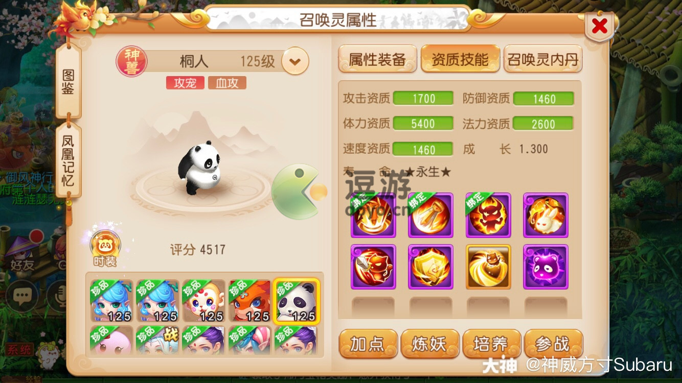 梦幻西游手游超级熊猫内丹推荐