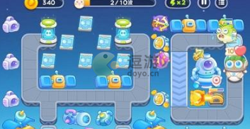保衛(wèi)蘿卜4太空穿越第9關(guān)過關(guān)攻略圖解