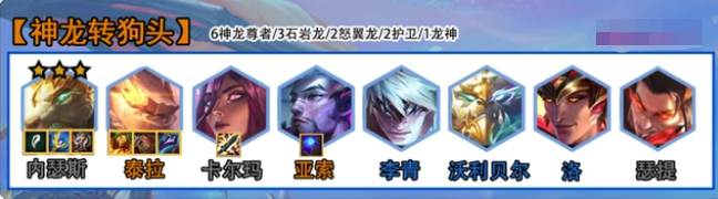 金铲铲之战神龙狗头出装及阵容搭配