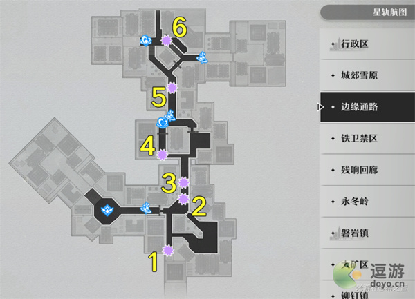 崩坏星穹铁道原核系列材料收集路线