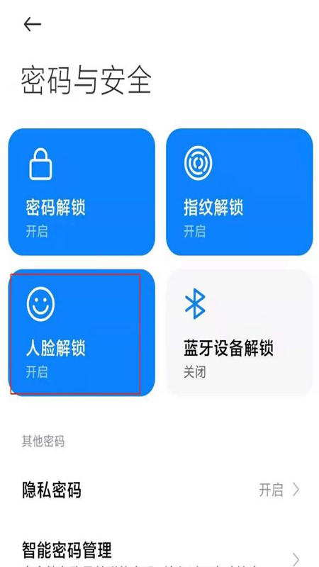人脸不解锁