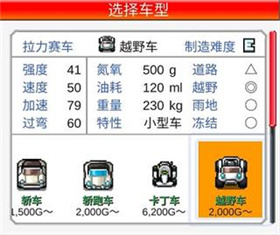 沖刺賽車物語2內(nèi)置菜單