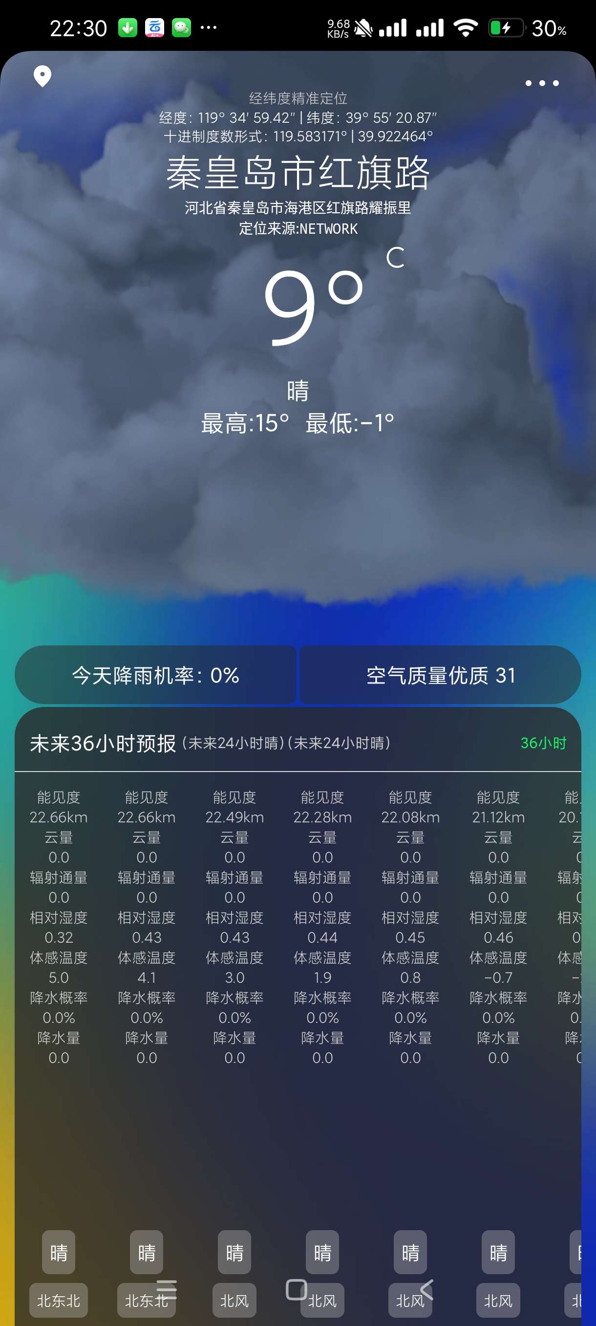 一早天气