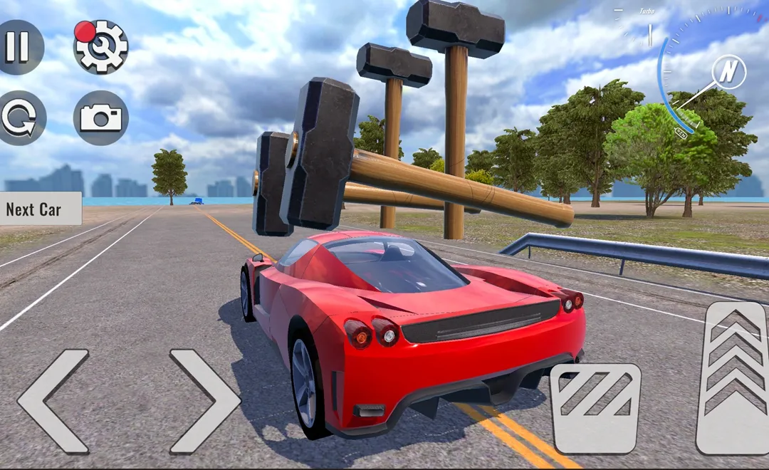 汽車碰撞拆除3D