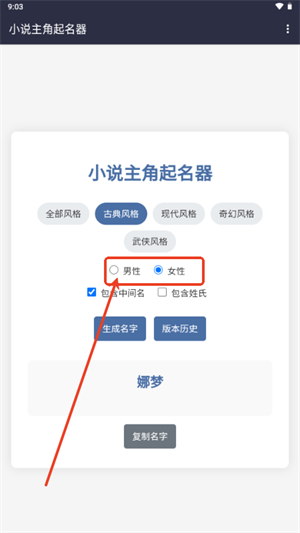 小说主角起名器