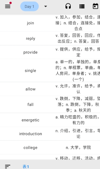 表格背单词专业版