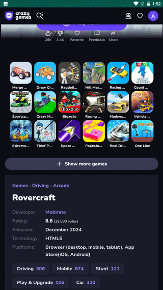CrazyGames小游戏